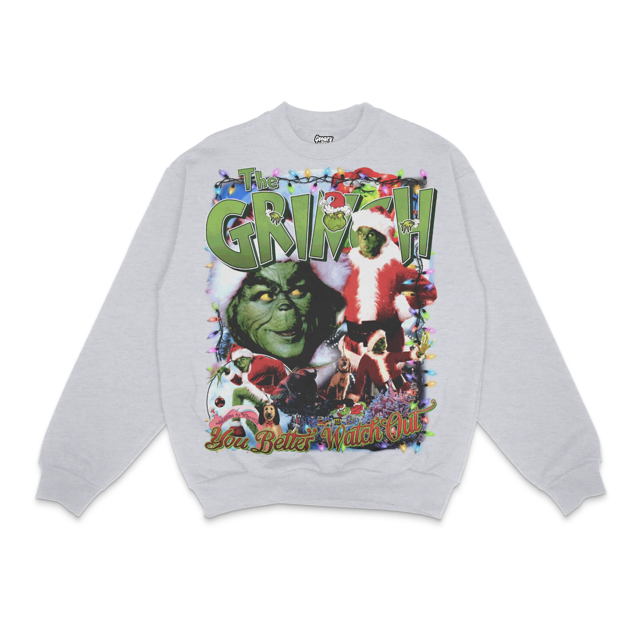 The Grinch Christmas Crewneck Sweatshirt - Greazy Tees