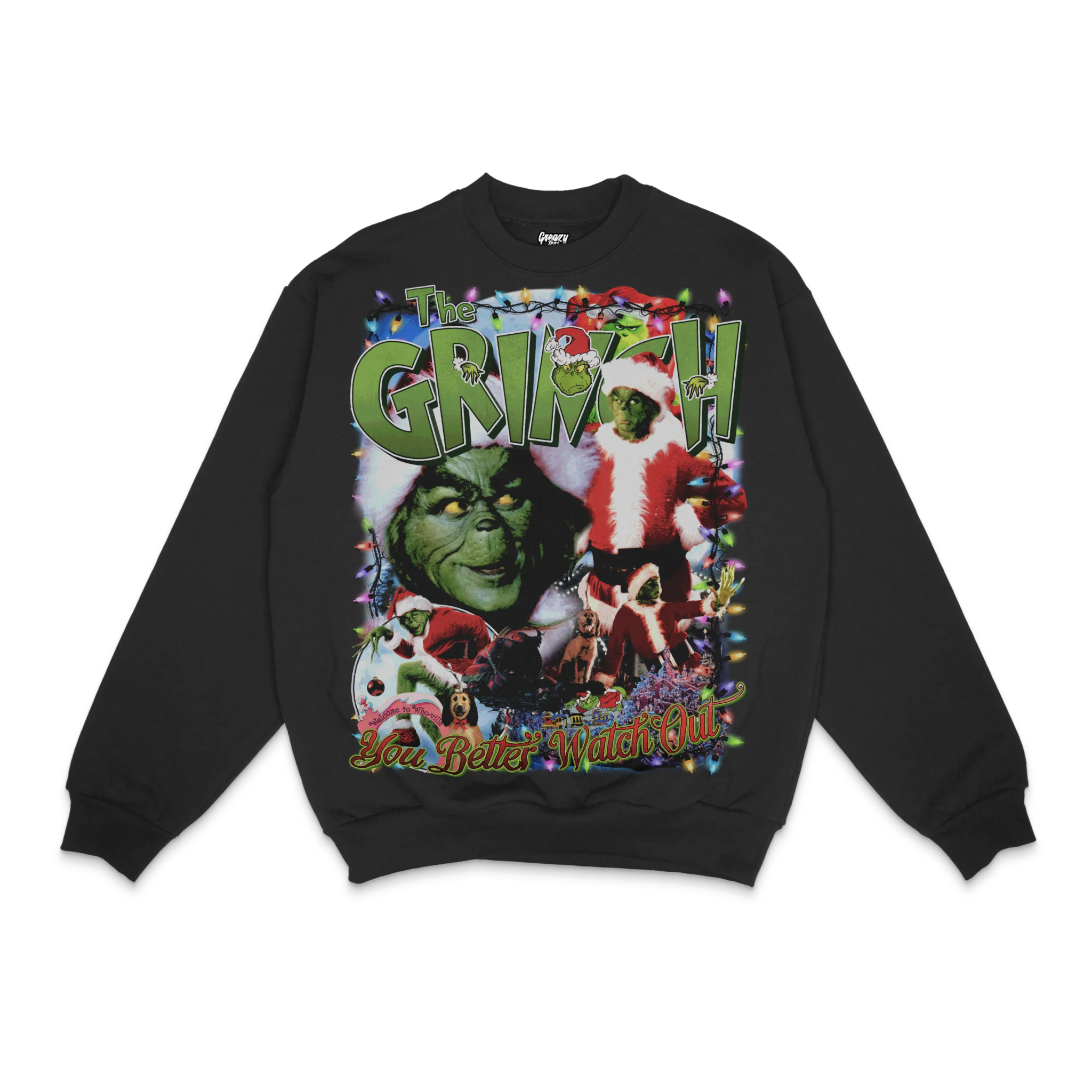 The Grinch Christmas Crewneck Sweatshirt - Greazy Tees