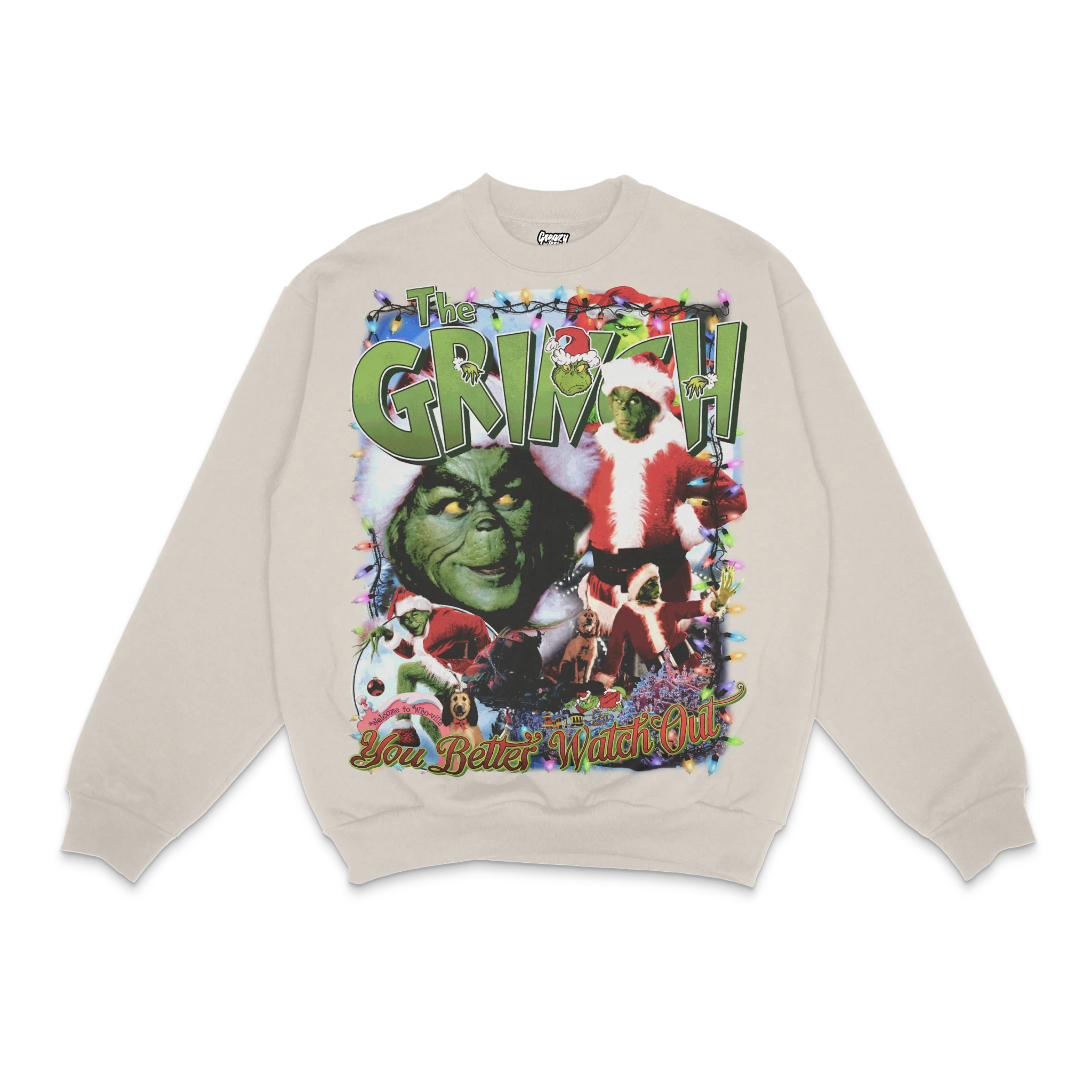 The Grinch Christmas Crewneck Sweatshirt - Greazy Tees