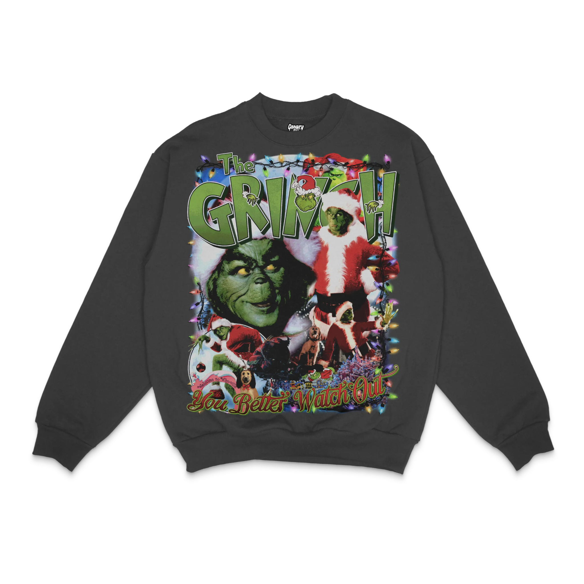 The Grinch Christmas Crewneck Sweatshirt - Greazy Tees