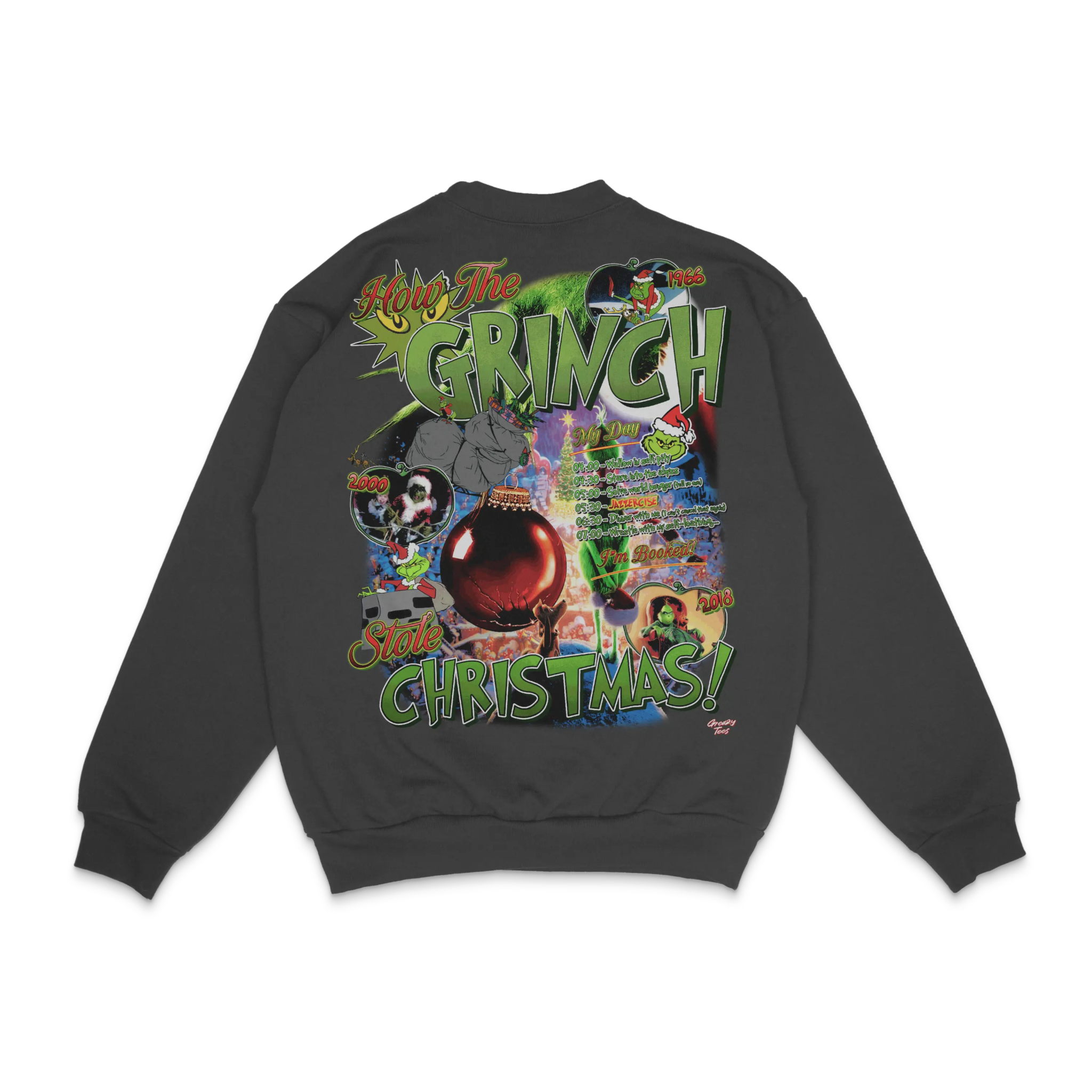 The Grinch Christmas Crewneck Sweatshirt - Greazy Tees