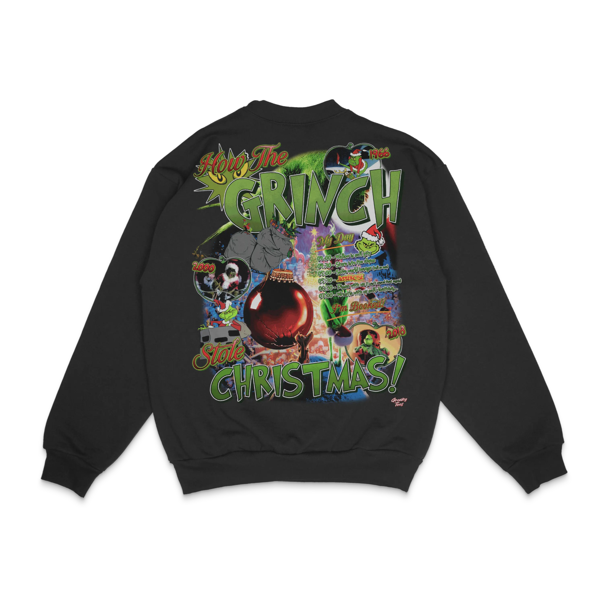 The Grinch Christmas Crewneck Sweatshirt - Greazy Tees