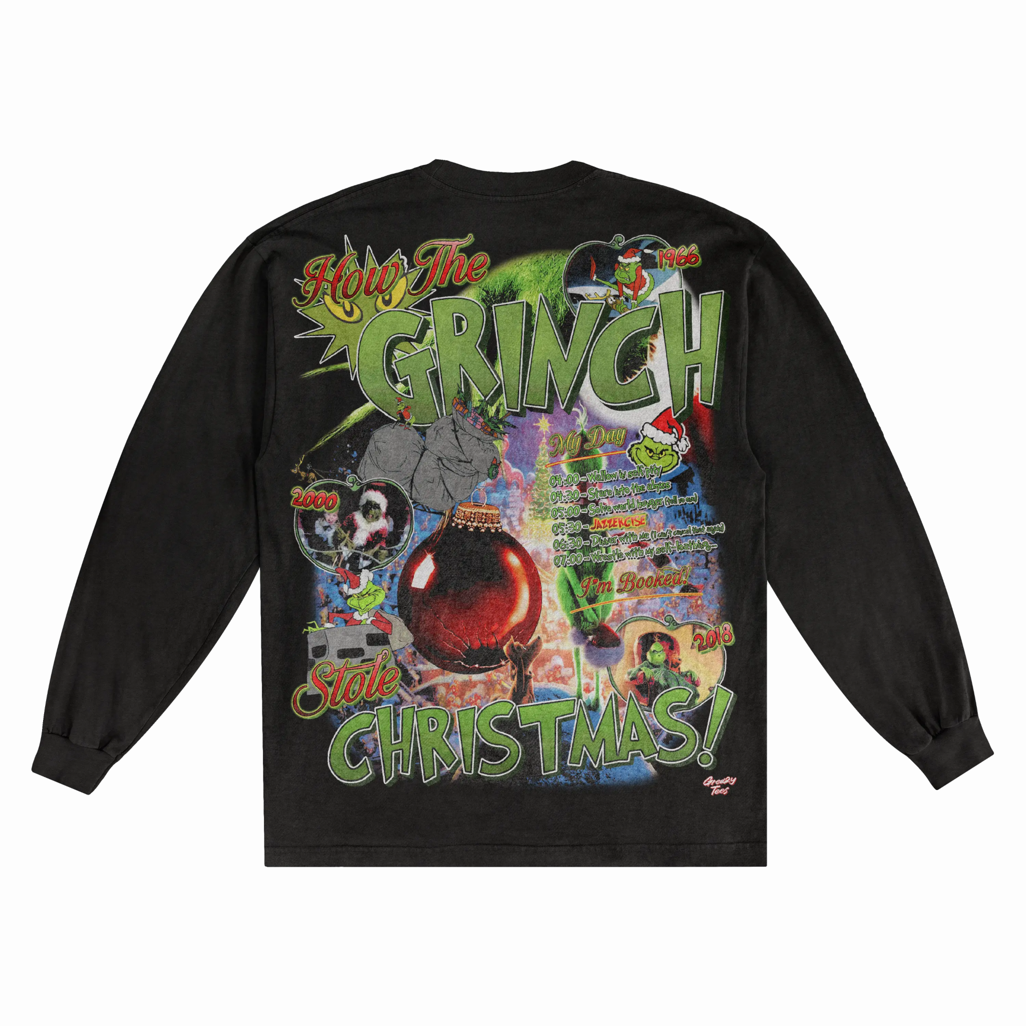 The Grinch Christmas Long Sleeved Tee - Greazy Tees