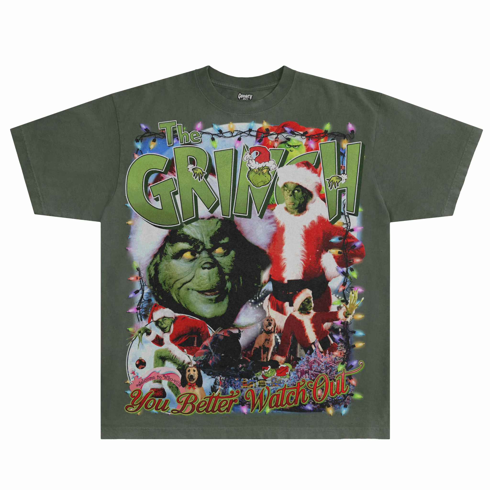 The Grinch Christmas Tee - Greazy Tees