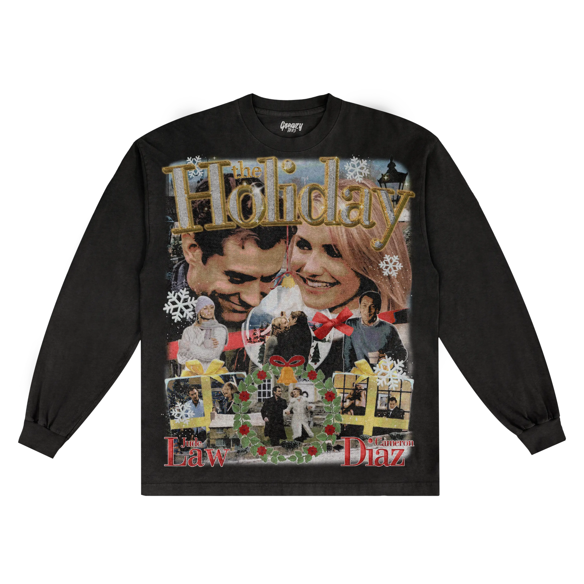 The Holiday Christmas Long Sleeved Tee - Greazy Tees
