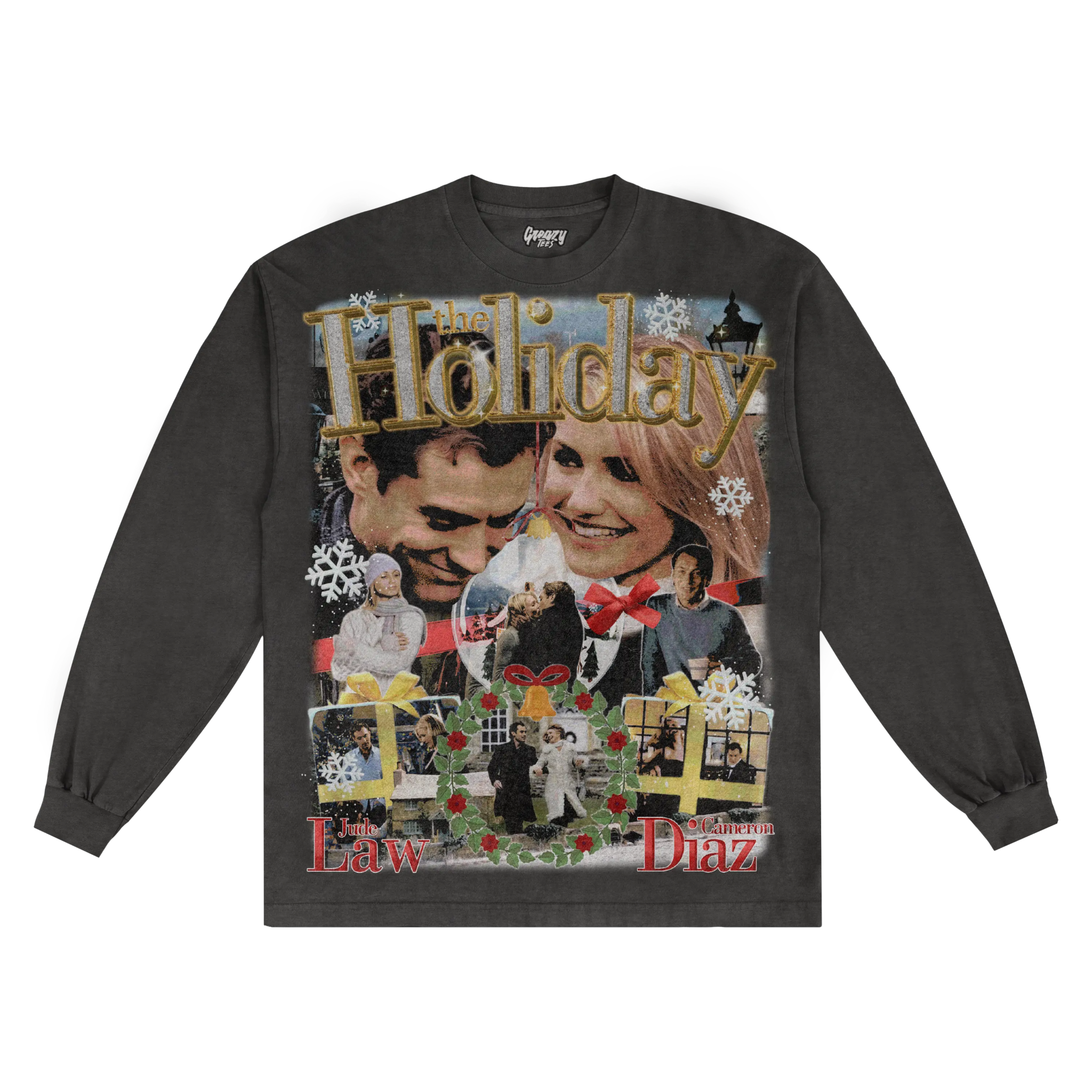 The Holiday Christmas Long Sleeved Tee - Greazy Tees