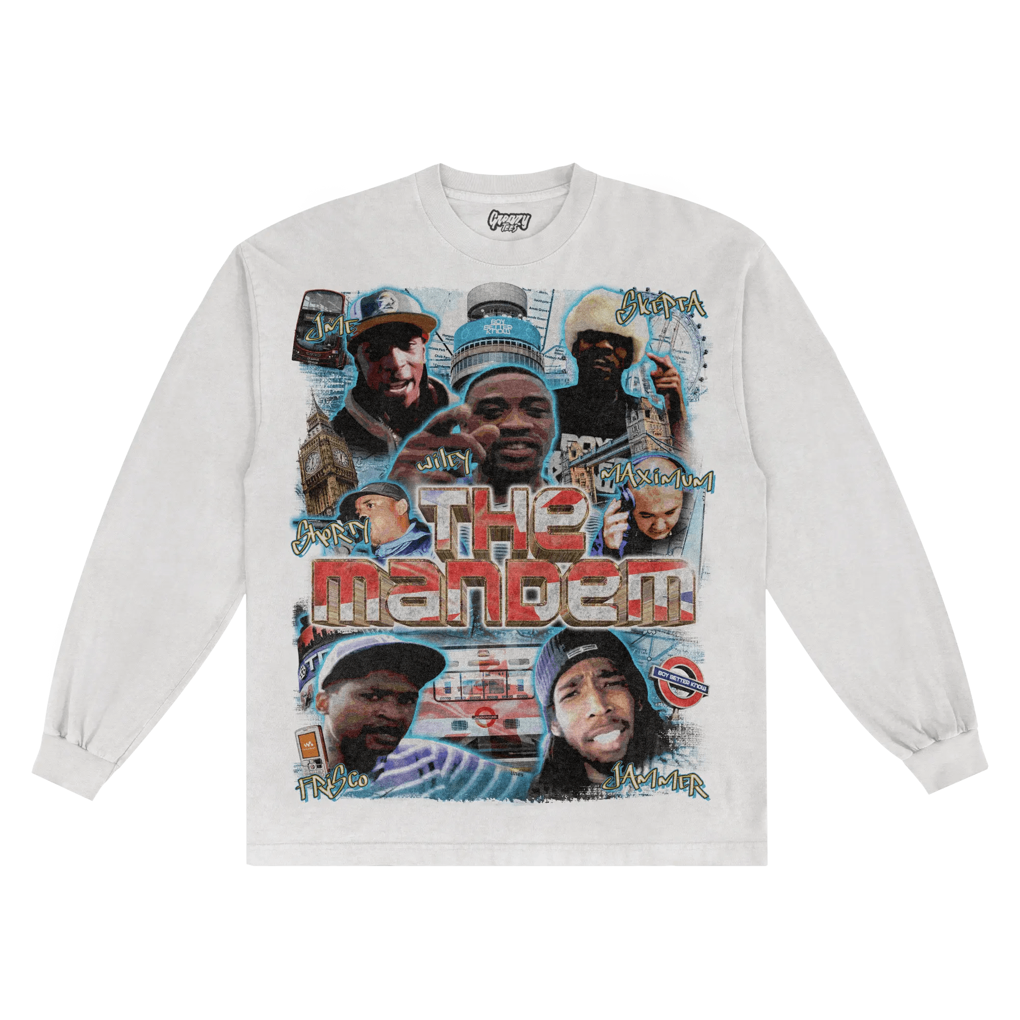 The Mandem Long Sleeved Tee - Greazy Tees
