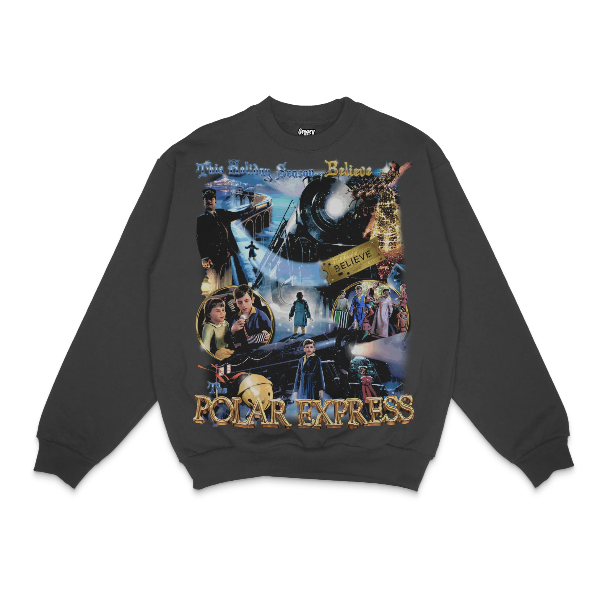 The Polar Express Christmas Crewneck Sweatshirt - Greazy Tees