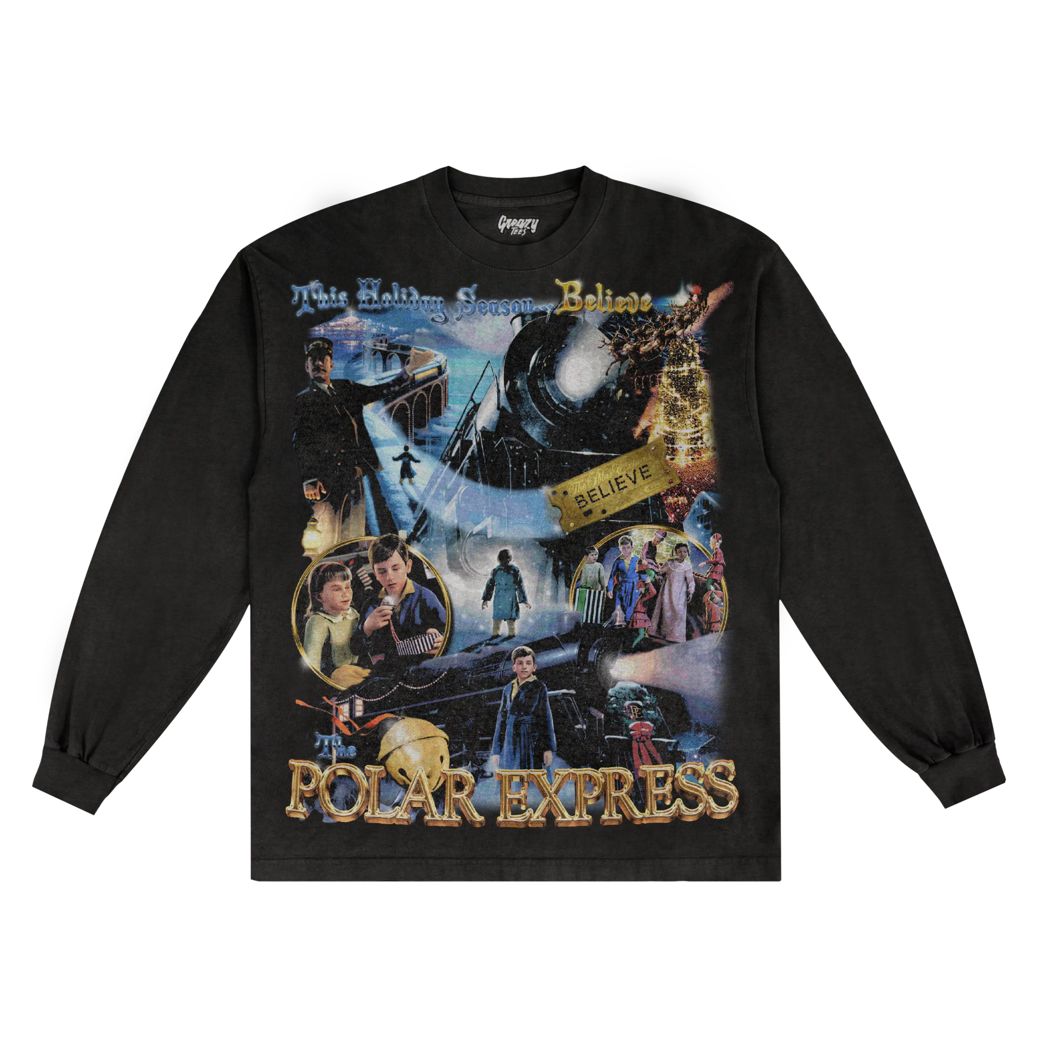 The Polar Express Christmas Long Sleeved Tee - Greazy Tees