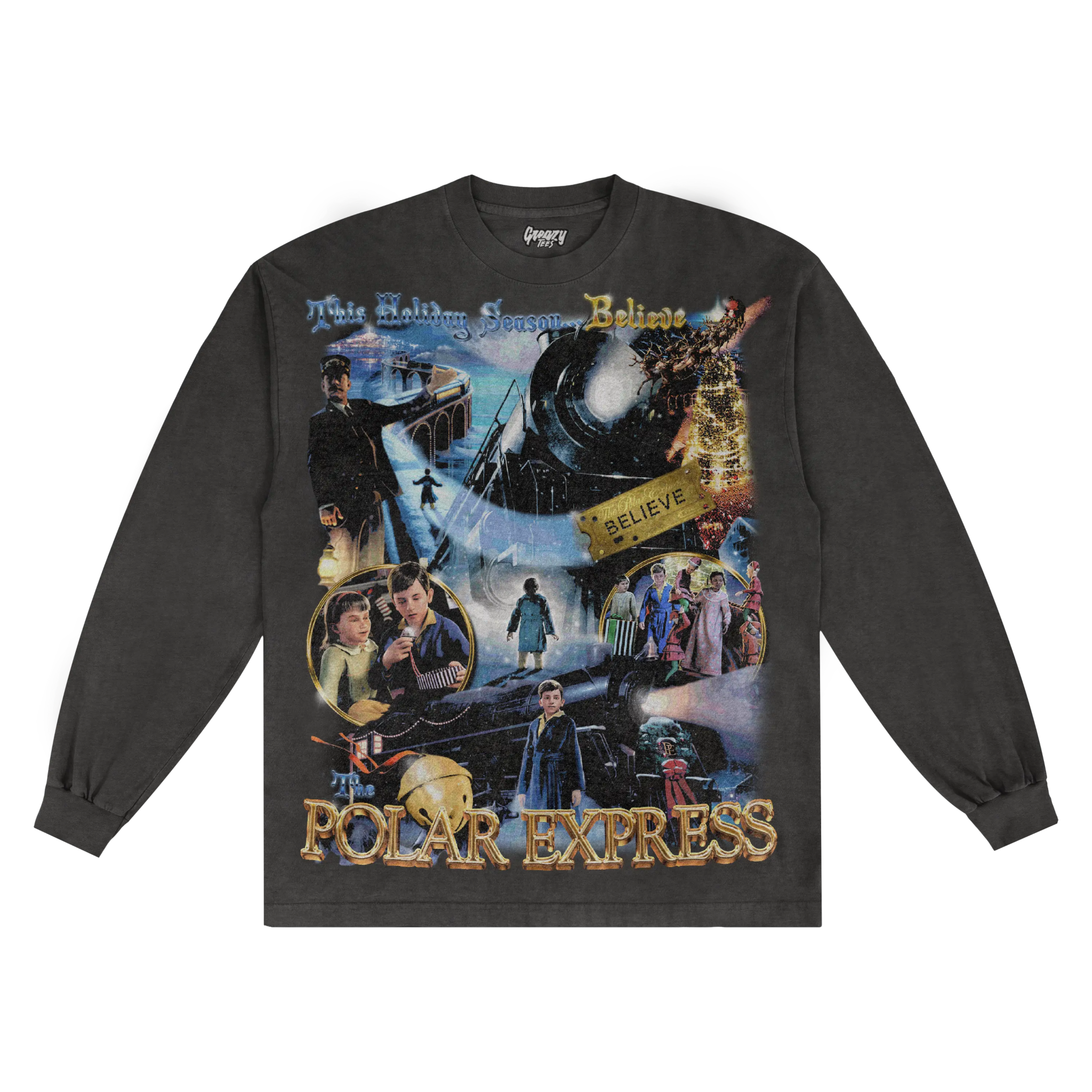 The Polar Express Christmas Long Sleeved Tee - Greazy Tees