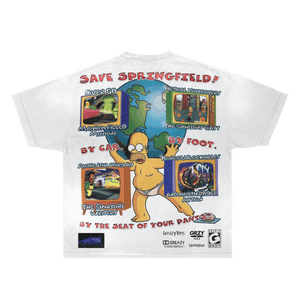 The Simpsons Hit & Run Tee - Greazy Tees