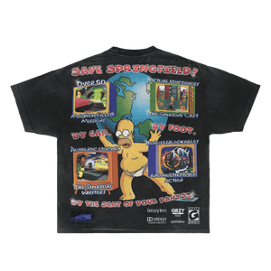 The Simpsons Hit & Run Tee - Greazy Tees