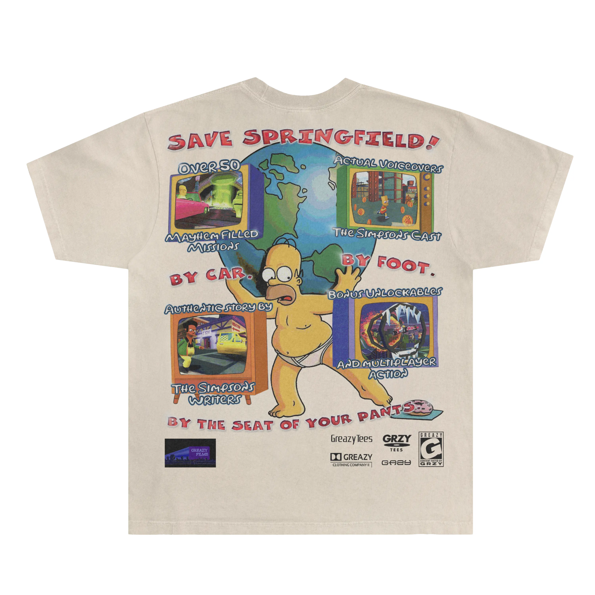 The Simpsons Hit & Run Tee Classic Tee - Greazy Tees