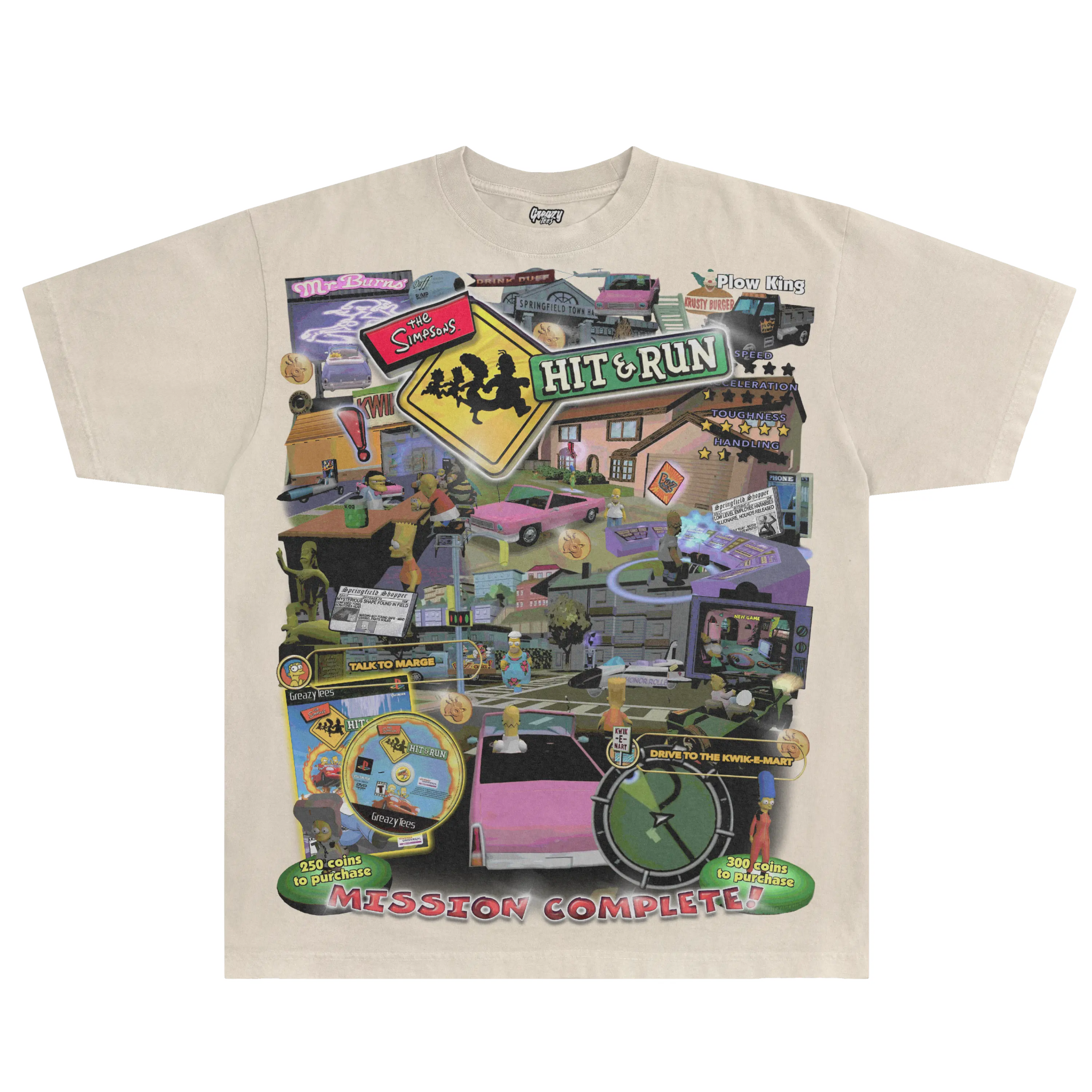 The Simpsons Hit & Run Tee Classic Tee - Greazy Tees