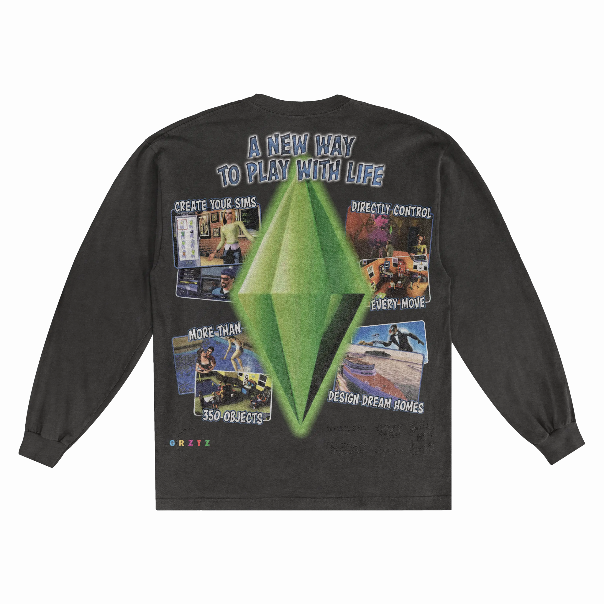 The Sims Classic Long Sleeved Tee - Greazy Tees