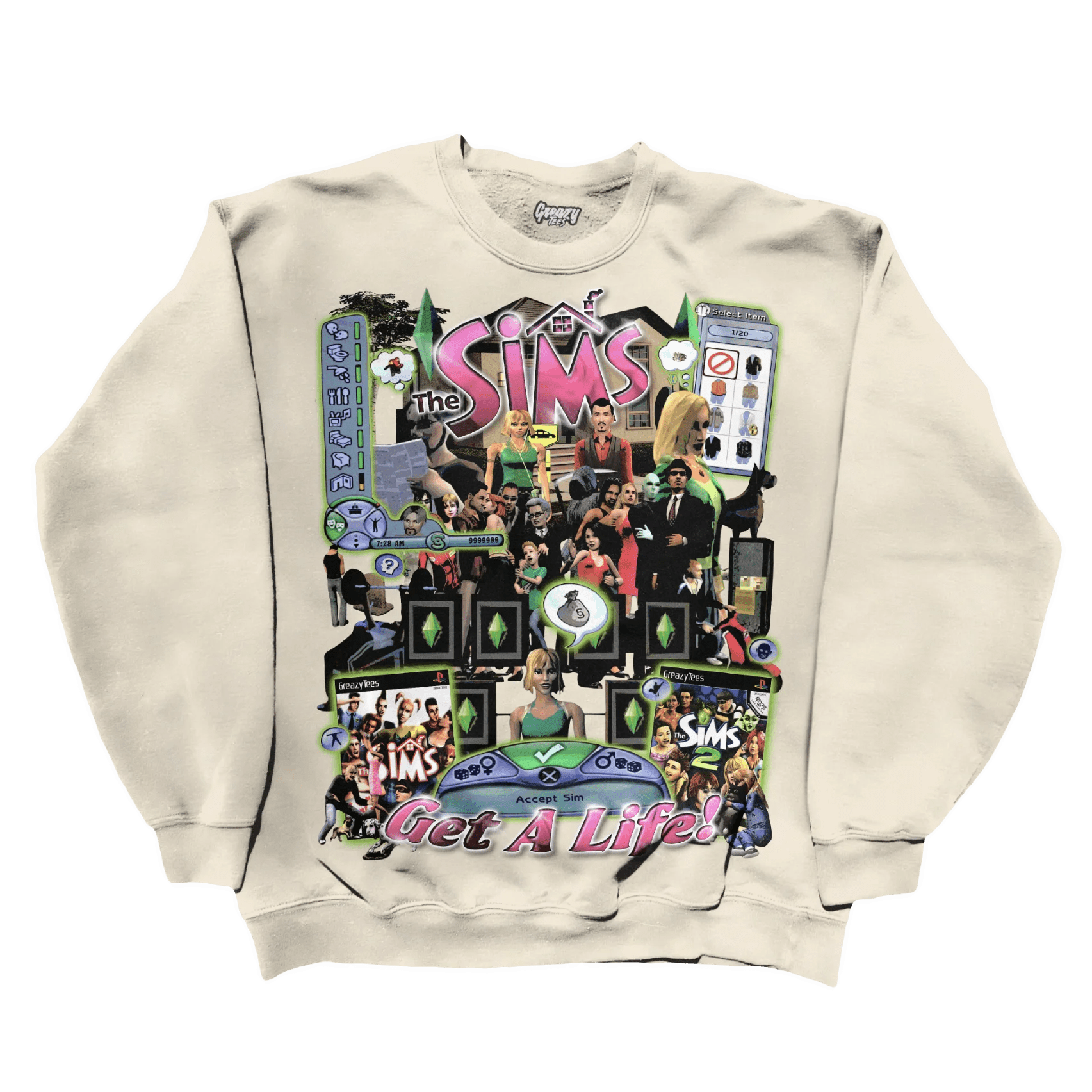 The Sims Sweatshirt - Greazy Tees