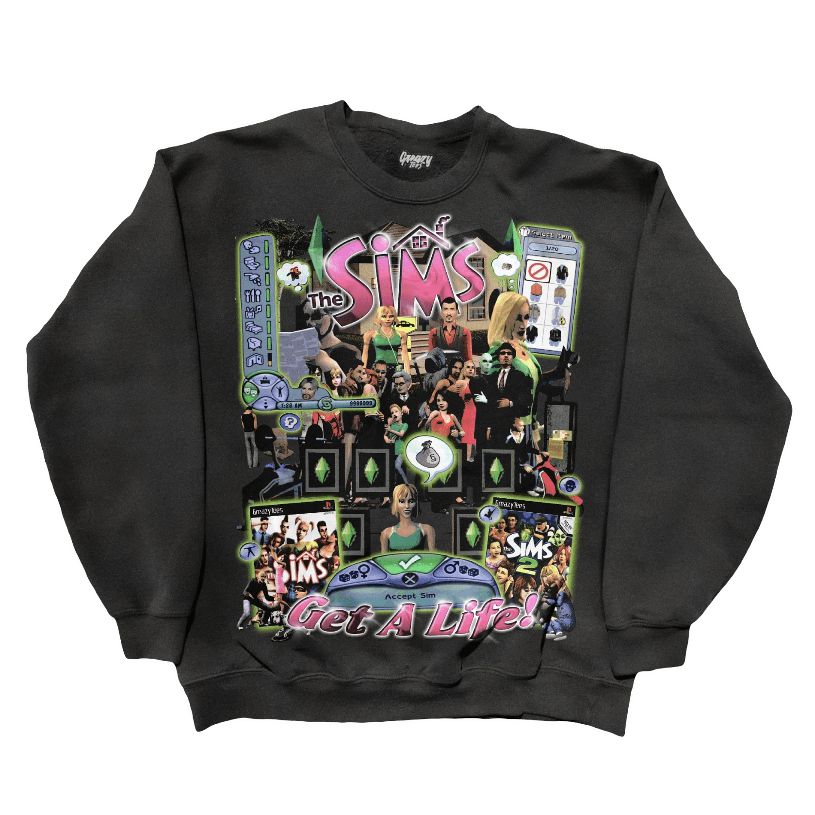 The Sims Sweatshirt - Greazy Tees