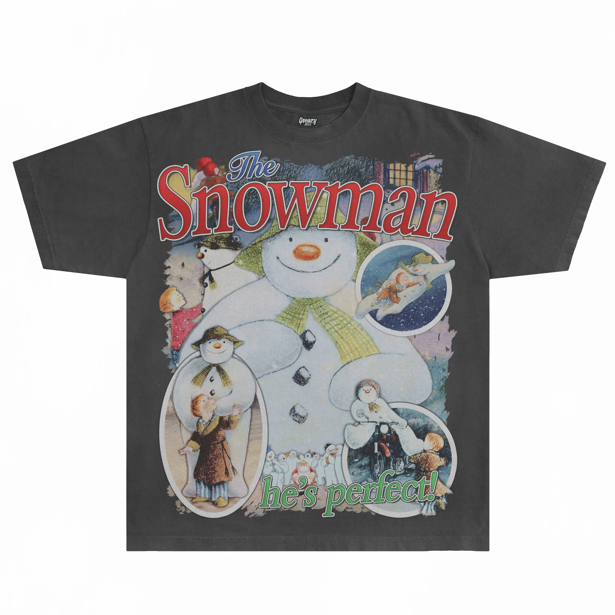 The Snowman Christmas Tee - Greazy Tees