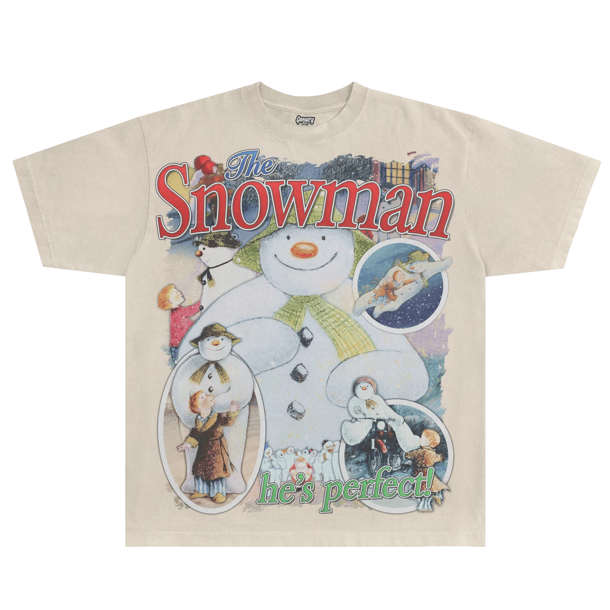 The Snowman Christmas Tee - Greazy Tees