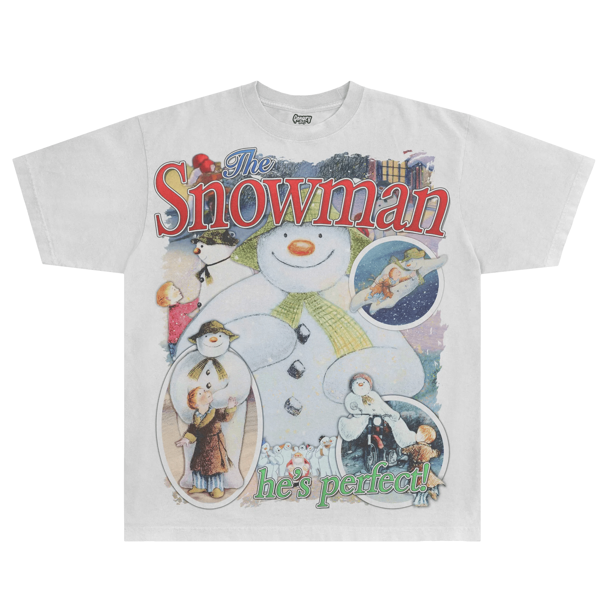 The Snowman Christmas Tee - Greazy Tees