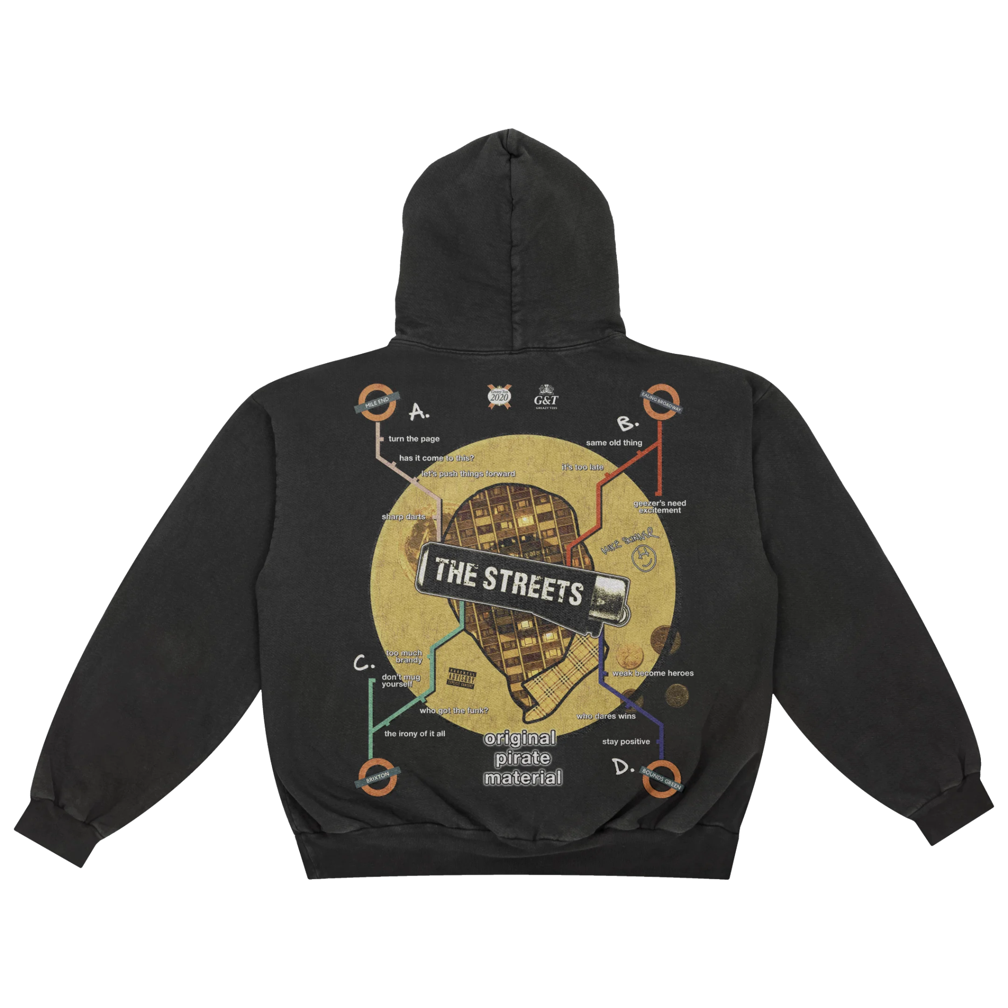 The Streets Original Pirate Material Hoody - Greazy Tees