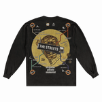 The Streets Original Pirate Material Long Sleeved Tee - Greazy Tees