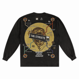 The Streets Original Pirate Material Long Sleeved Tee - Greazy Tees