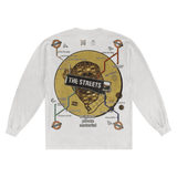 The Streets Original Pirate Material Long Sleeved Tee - Greazy Tees