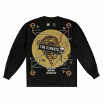 The Streets Original Pirate Material Long Sleeved Tee - Greazy Tees