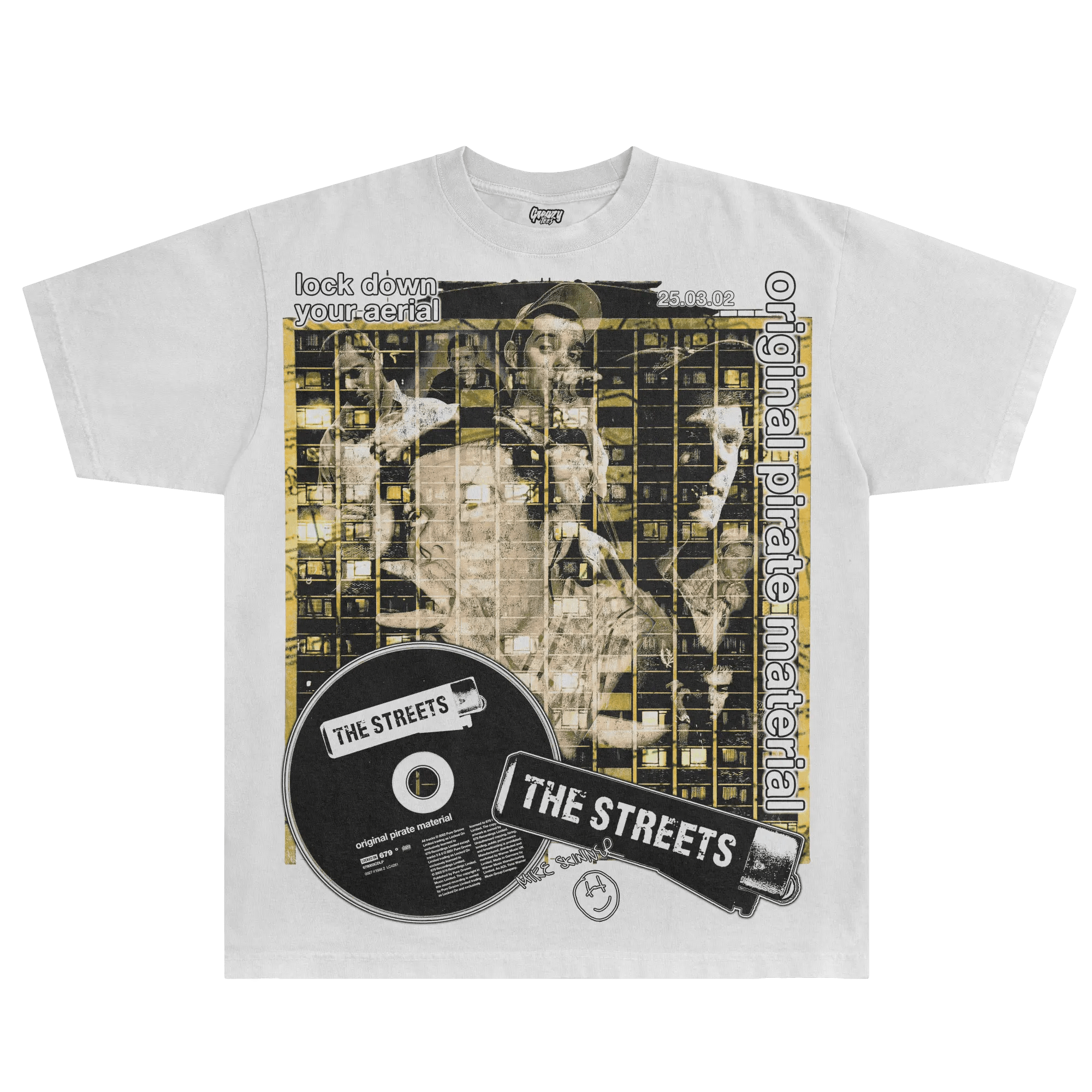 The Streets Original Pirate Material Tee - Greazy Tees