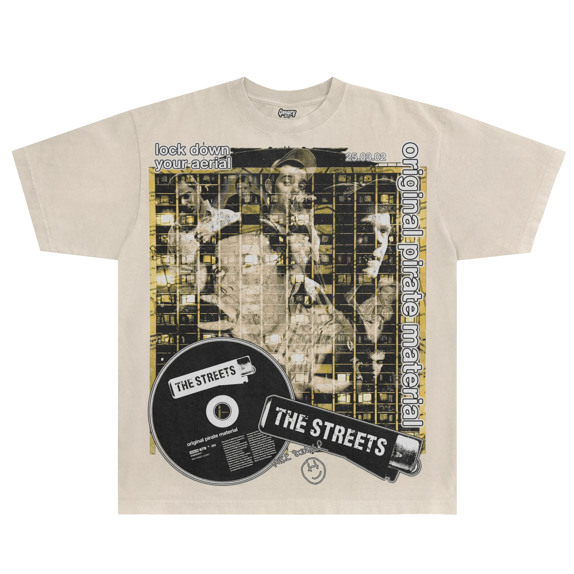 The Streets Original Pirate Material Tee - Greazy Tees