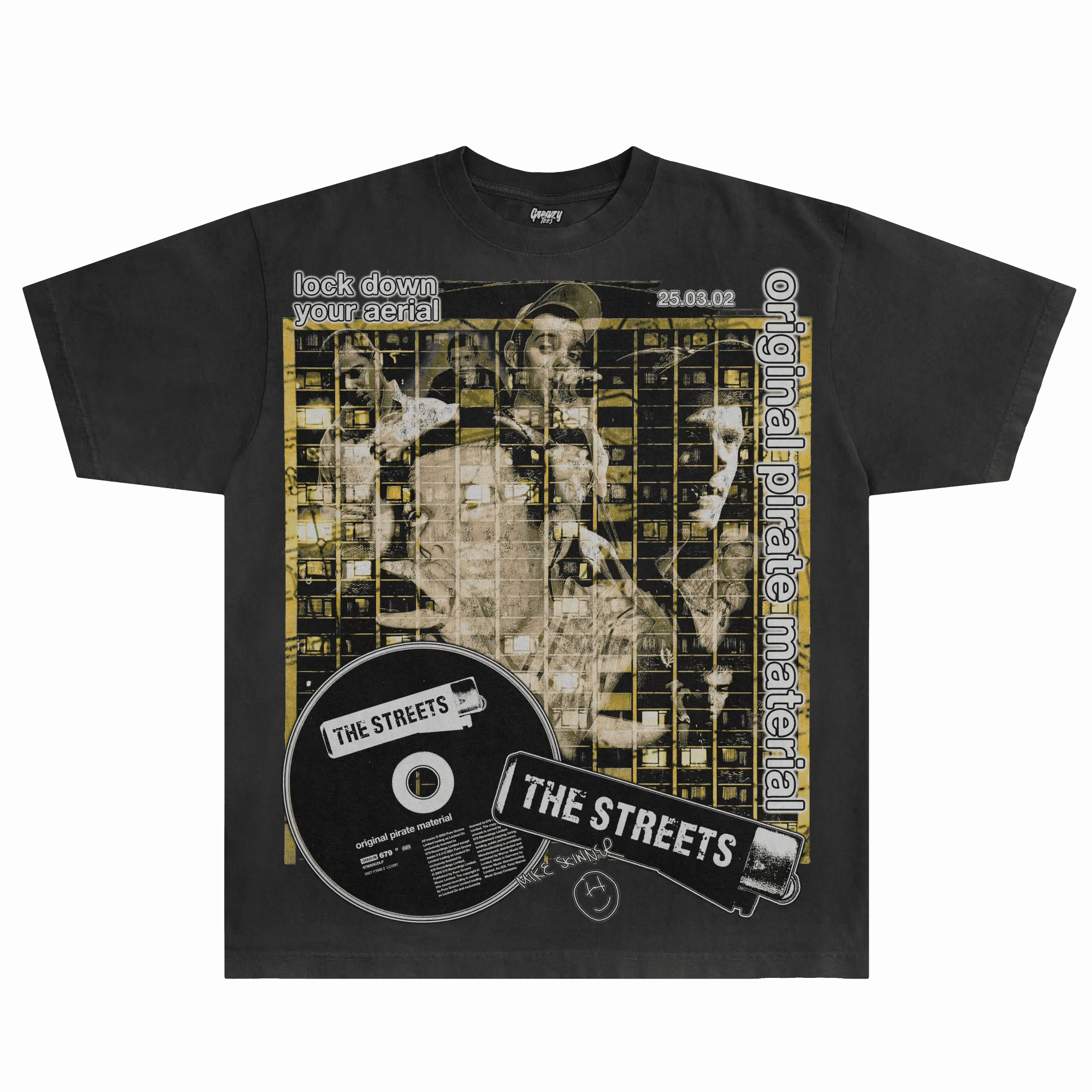 The Streets Original Pirate Material Tee - Greazy Tees