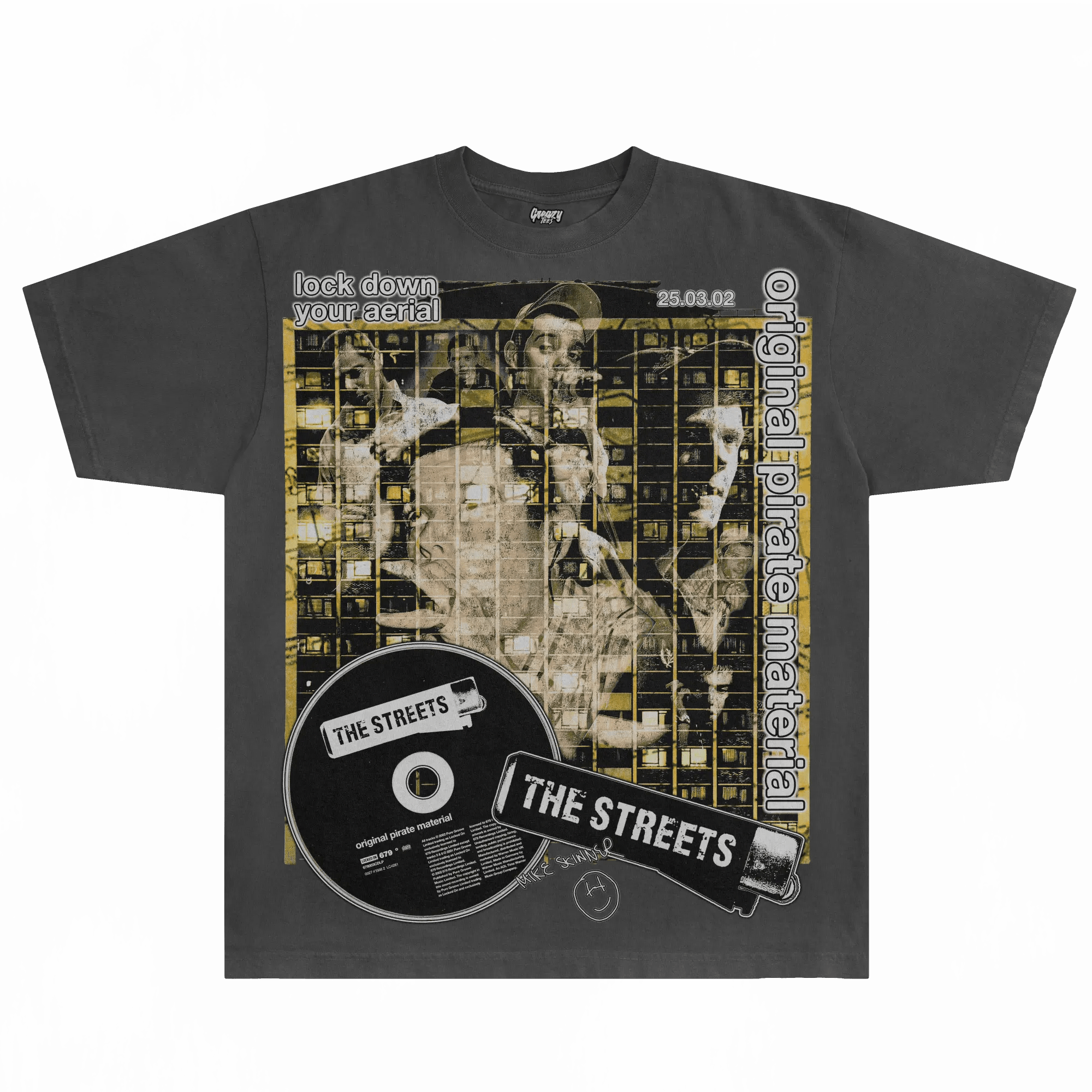 The Streets Original Pirate Material Tee - Greazy Tees