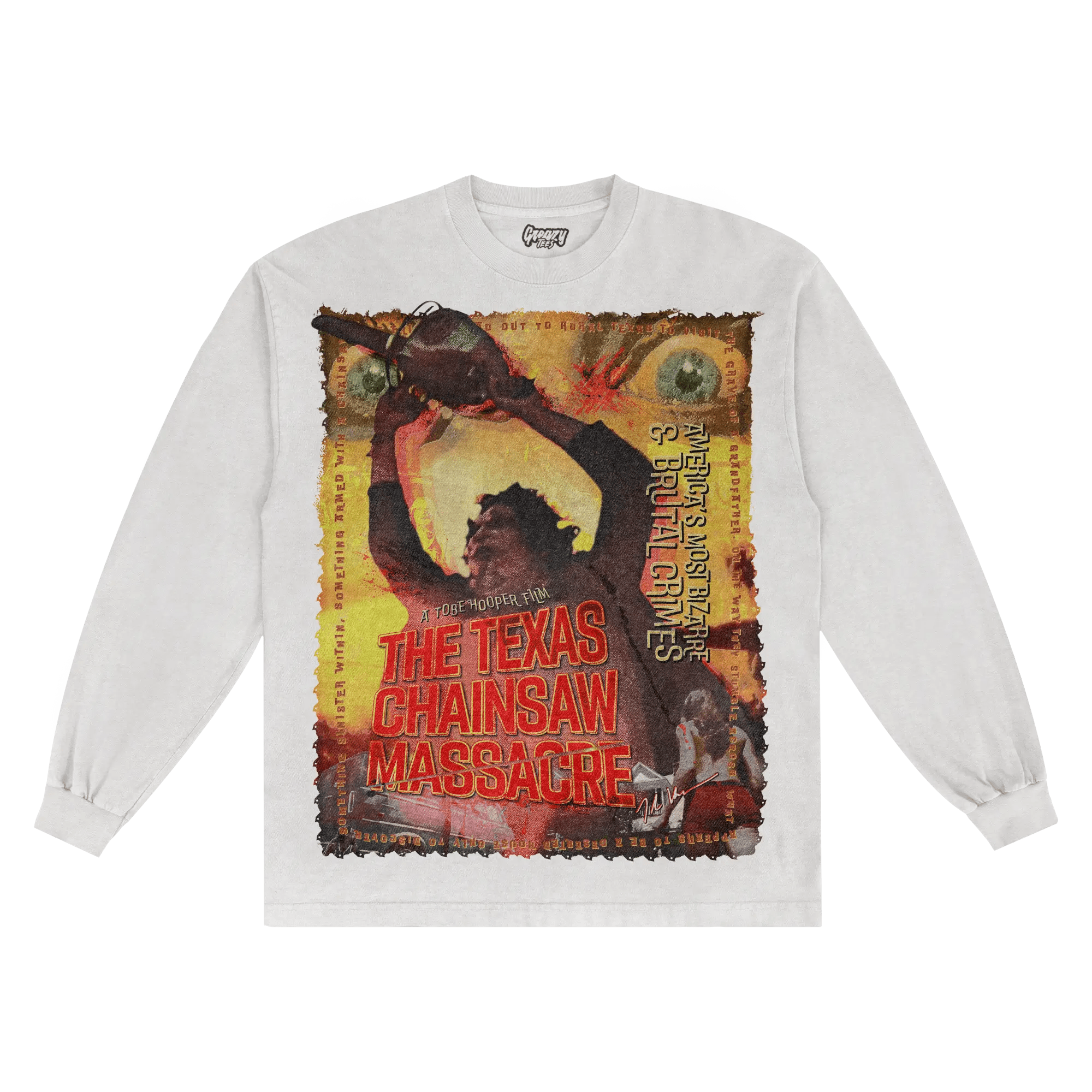 The Texas Chain Saw Massacre Long Sleeved Tee - Greazy Tees