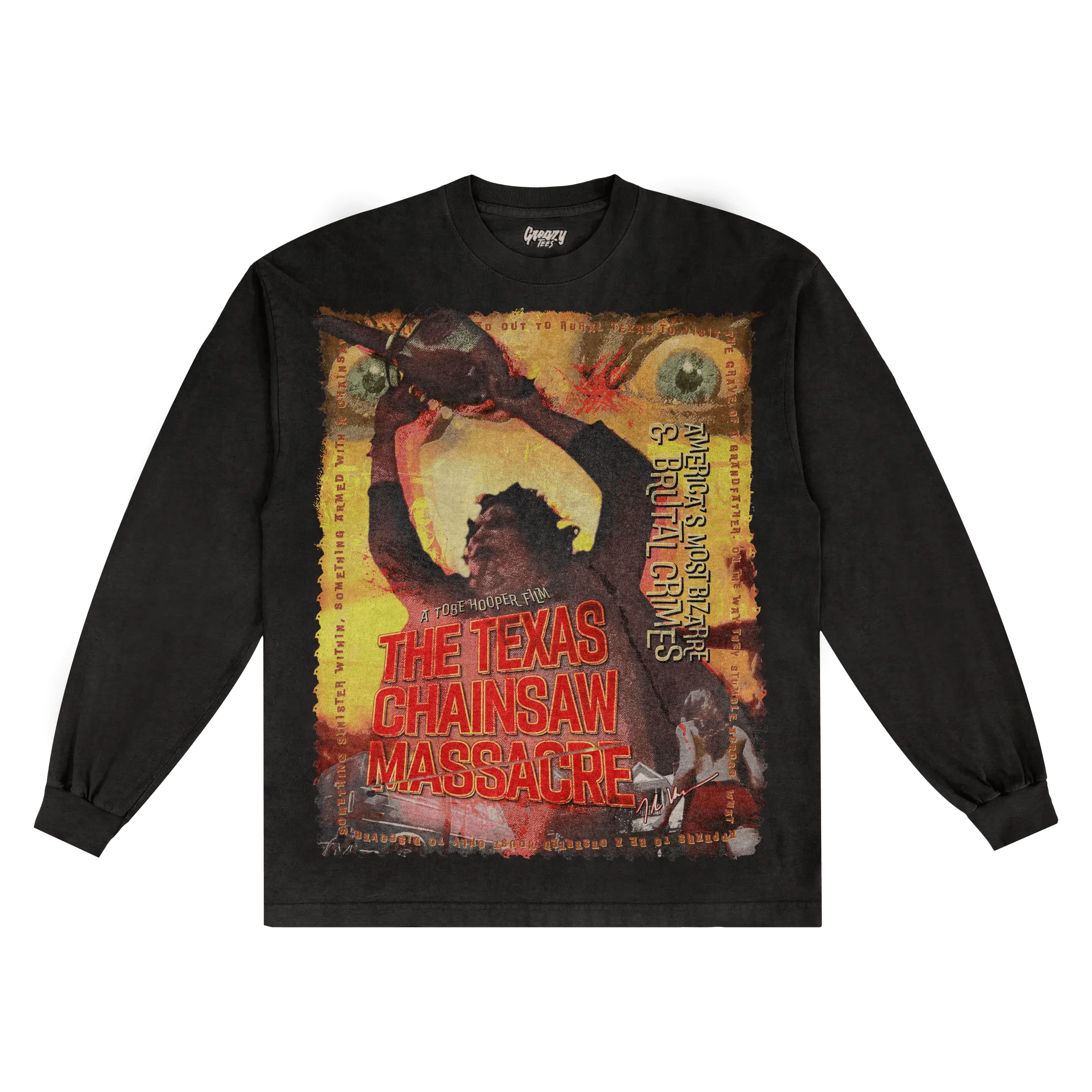 The Texas Chain Saw Massacre Long Sleeved Tee - Greazy Tees