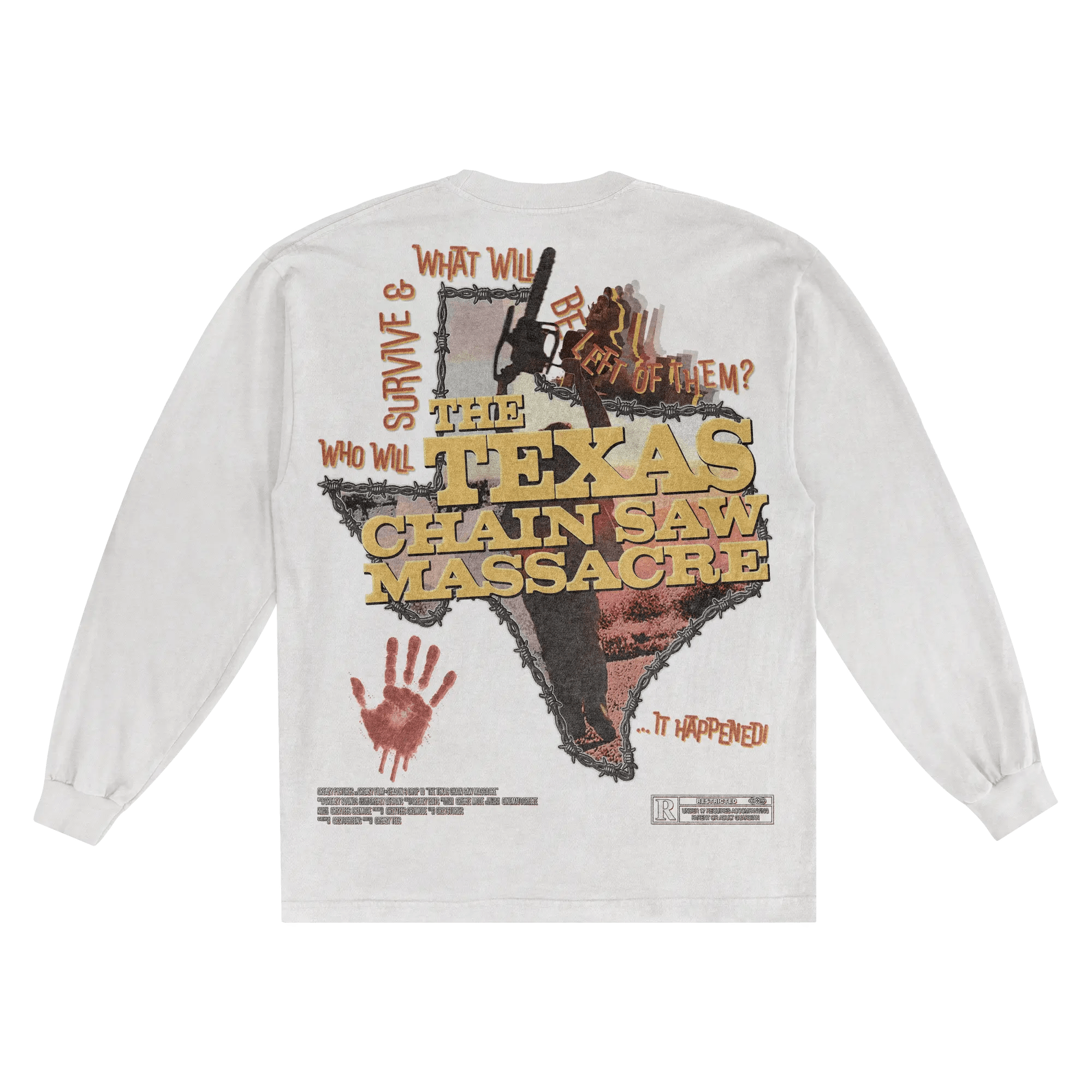 The Texas Chain Saw Massacre Long Sleeved Tee - Greazy Tees
