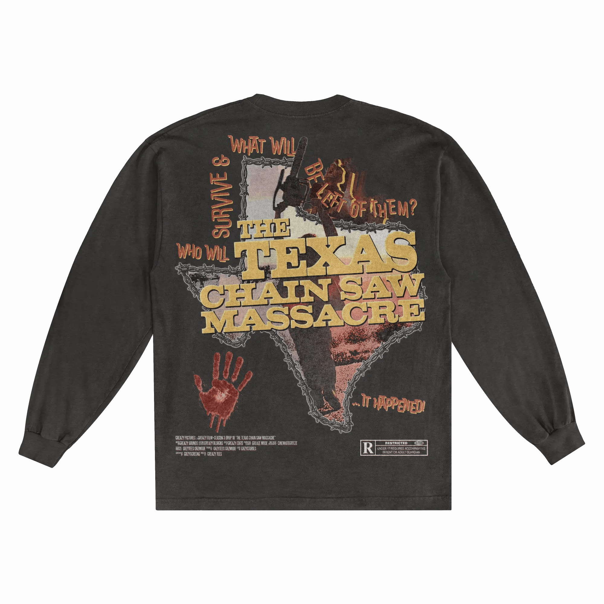 The Texas Chain Saw Massacre Long Sleeved Tee - Greazy Tees