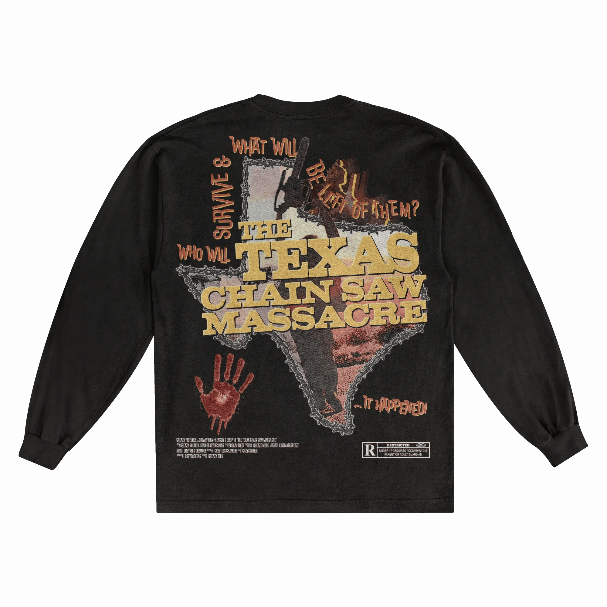 The Texas Chain Saw Massacre Long Sleeved Tee - Greazy Tees