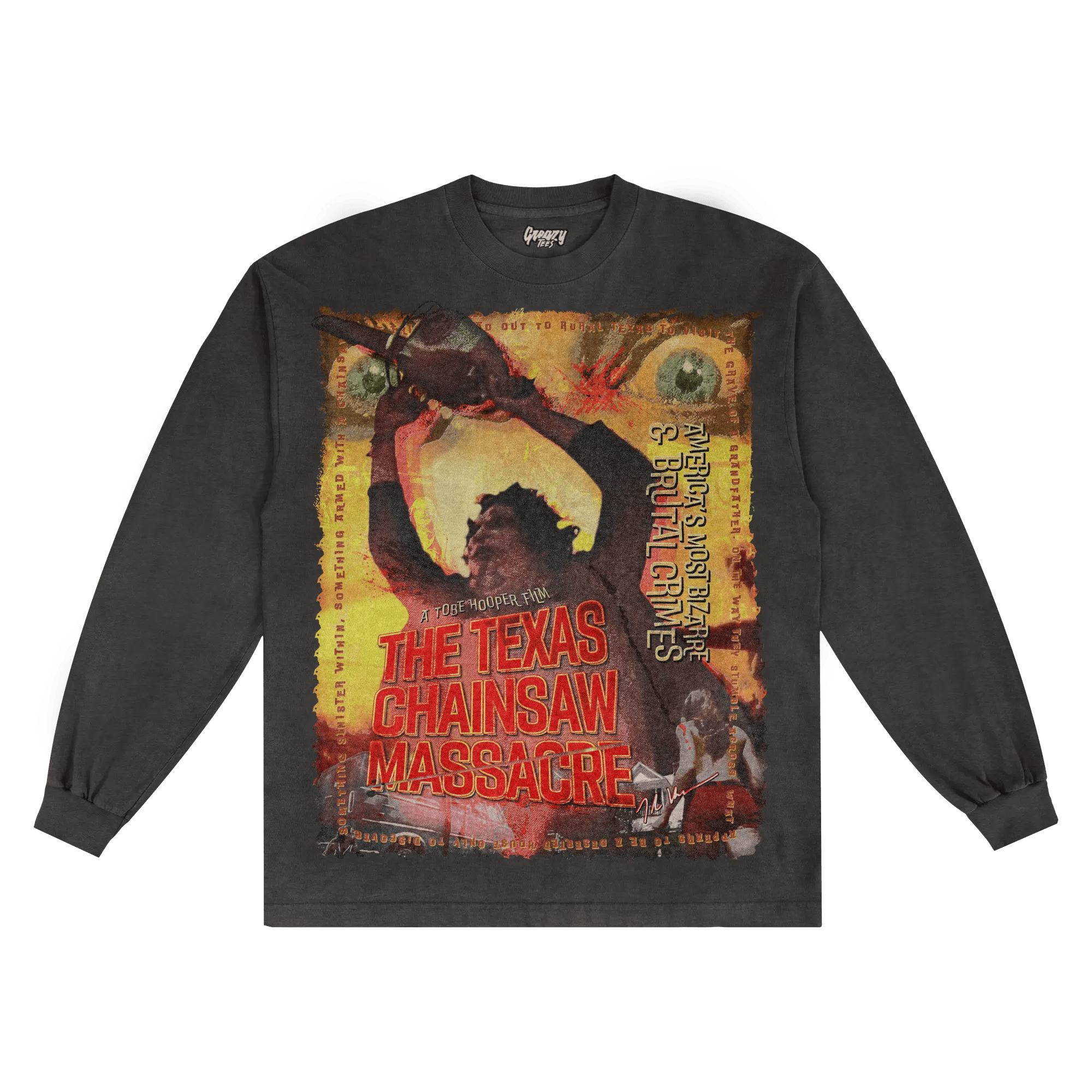 The Texas Chain Saw Massacre Long Sleeved Tee - Greazy Tees