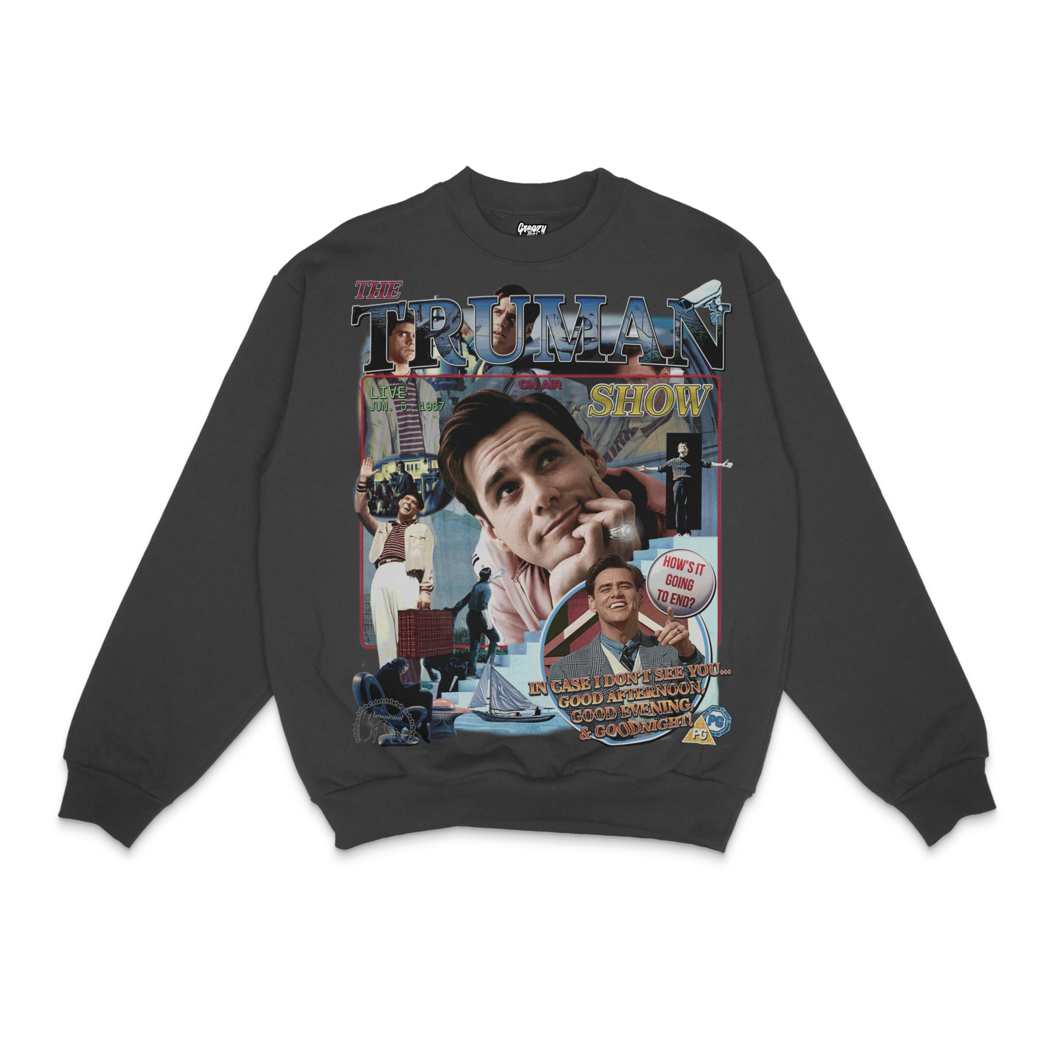 The Truman Show Crewneck Sweatshirt - Greazy Tees