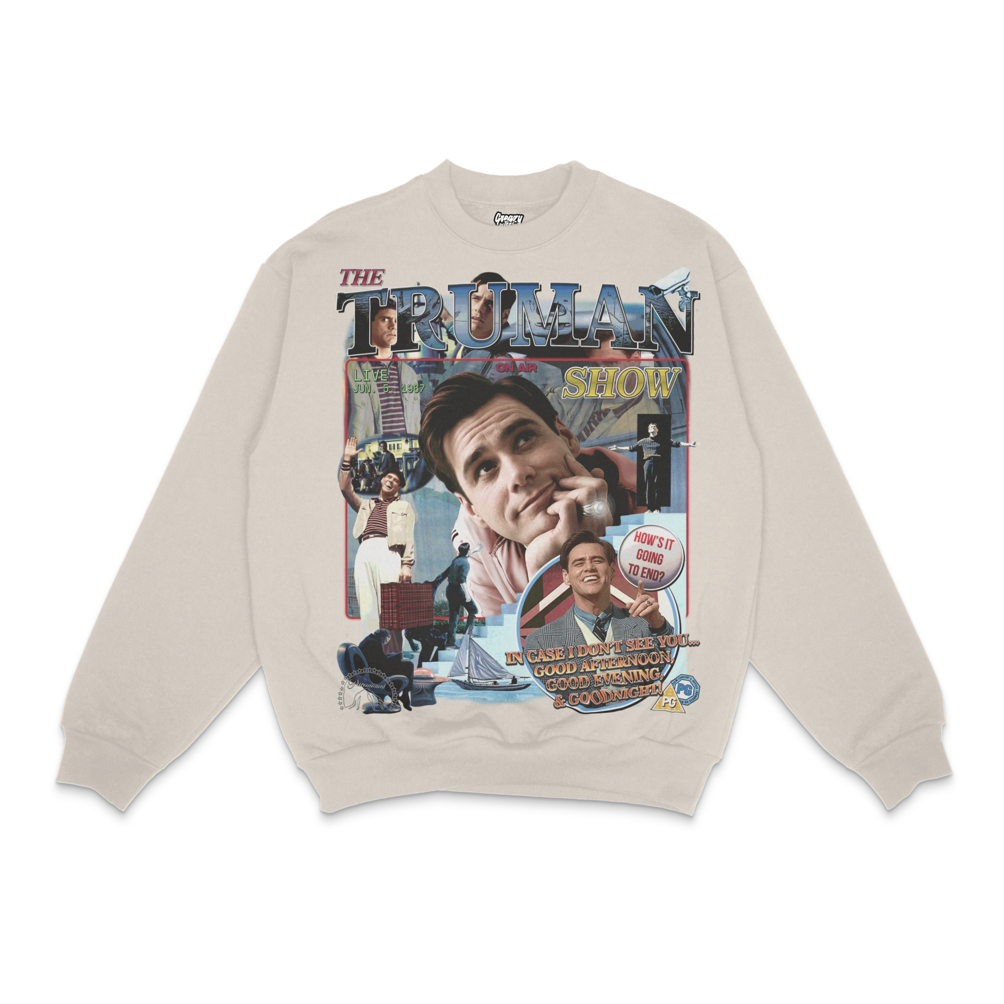 The Truman Show Crewneck Sweatshirt - Greazy Tees
