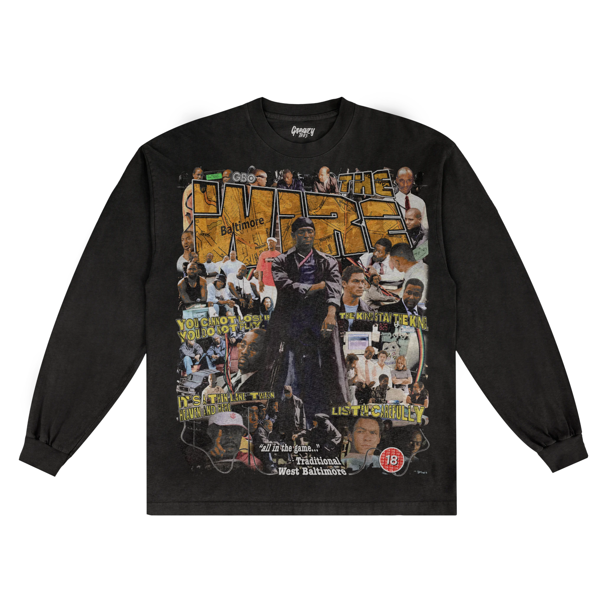 The Wire Season 1 Long Sleeved Tee - Greazy Tees