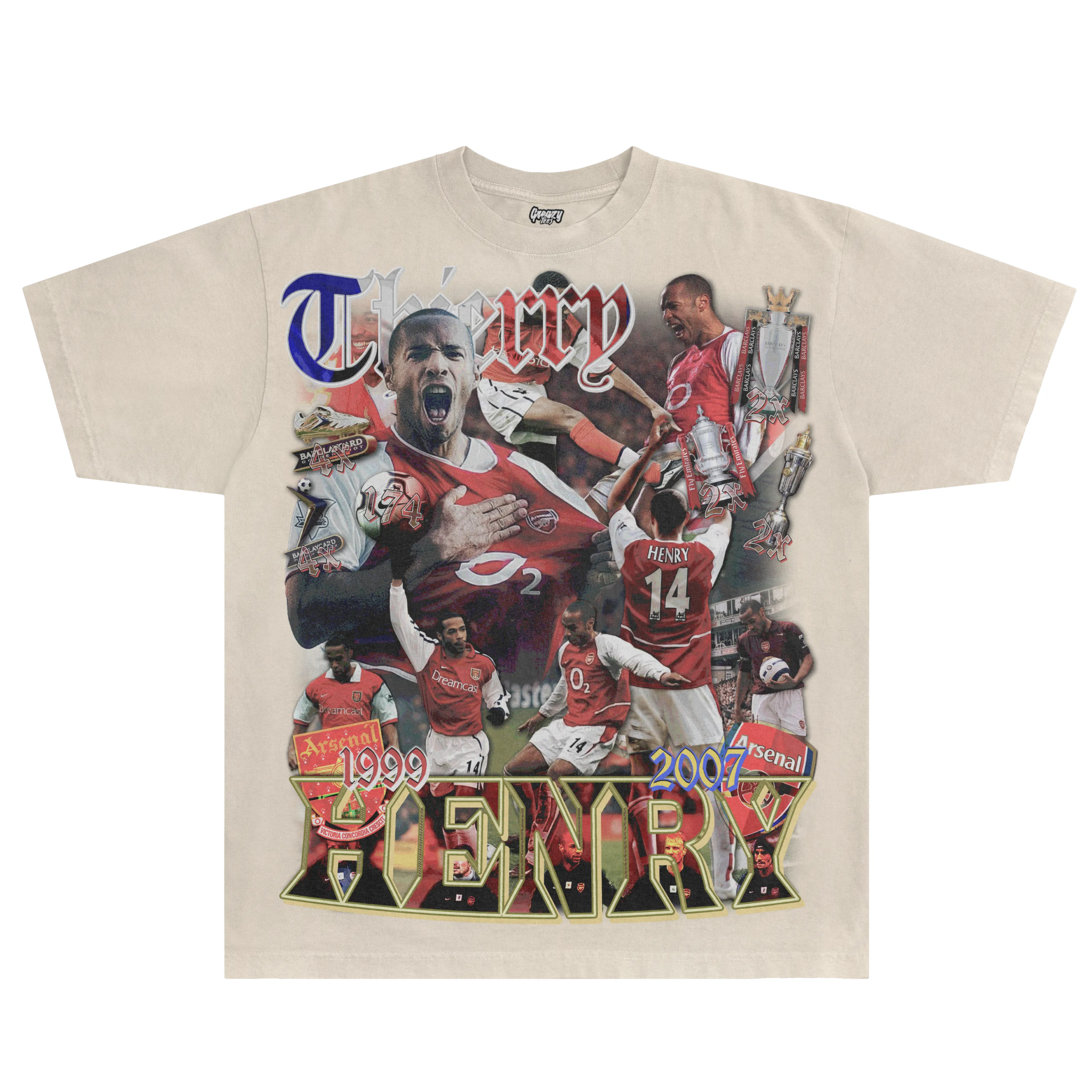 Thierry Henry Classic Tee - Greazy Tees