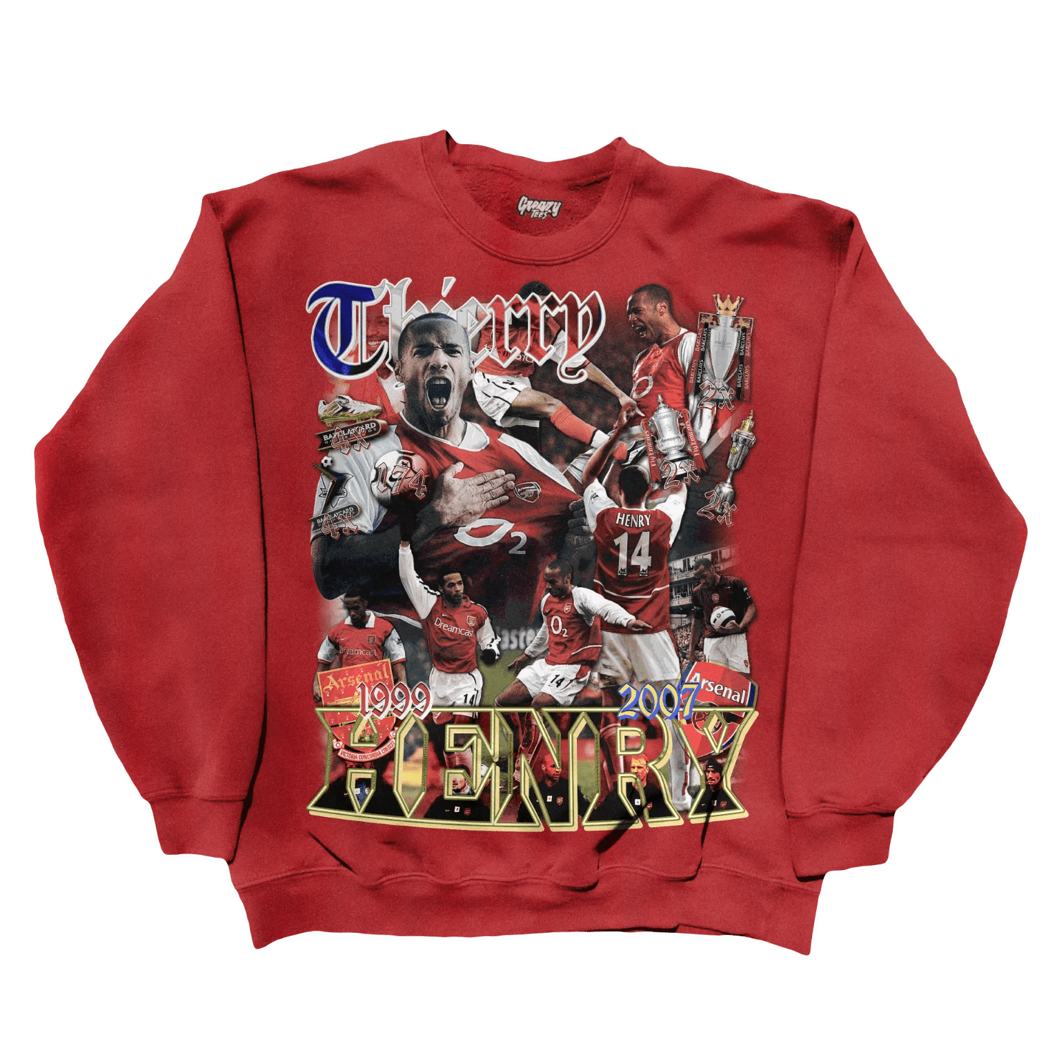 Thierry Henry Sweatshirt - Greazy Tees