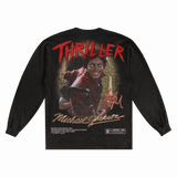 Thriller Long Sleeved Tee - Greazy Tees