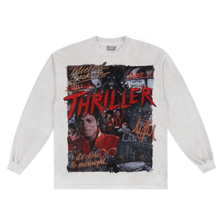 Thriller Long Sleeved Tee - Greazy Tees
