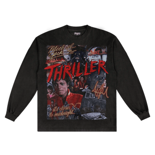 Thriller Long Sleeved Tee - Greazy Tees
