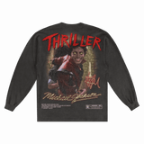 Thriller Long Sleeved Tee - Greazy Tees