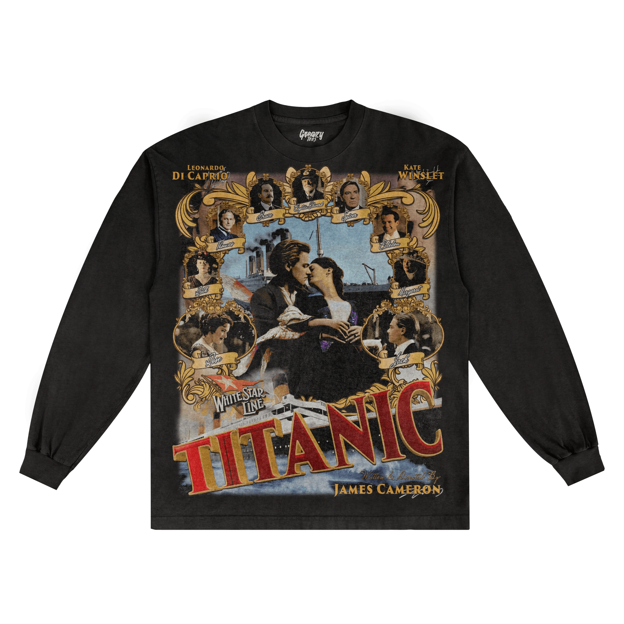 Titanic Long Sleeved Tee - Greazy Tees