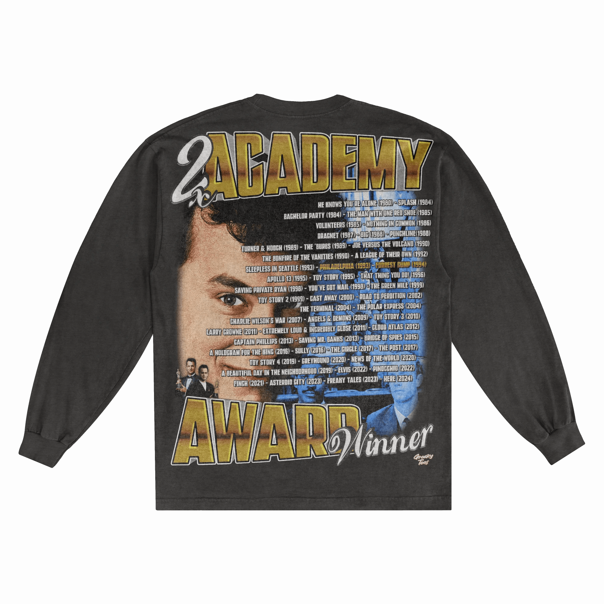 Tom Hanks Long Sleeved Tee - Greazy Tees